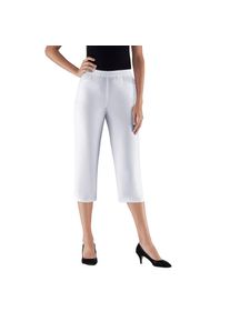 Classic Basics, Damen, Caprihose, wei&szlig;, Normalgr&ouml;&szlig;en, 52 - Normalgr&ouml;&szlig;en, wei&szlig;, mit Schmetterlings-Applikation