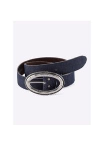 Heine, Damen, Tailleng&uuml;rtel, jeansblau, jeansblau, dekorative Schmuckschlie&szlig;e