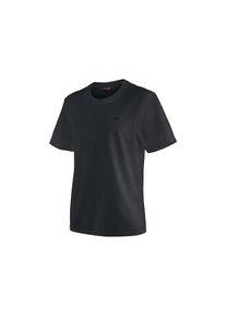 Maier Sports, Herren, Funktionsshirt &raquo;Walter&laquo; Herren T-Shirt, rundhals pique Outdoorshirt, schnelltrocknend, schwarz, L, schwarz, Funktionales T-Shirt