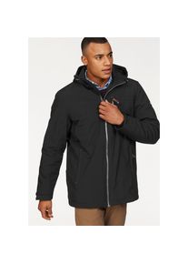 Polarino, Herren, Winterjacke mit Kapuze atmungsaktiv, wasserabweisend, winddicht, schwarz, 44, schwarz, Winterjacke: Ideal f&uuml;r kalte Wintertage und 