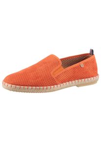 VERBENAS, Herren, Espadrille &raquo;Tom Pacific&laquo; Loafer, Slipper, Sommerschuh, Strandschuh mit Stretcheins&auml;tze, orange, 39, orange, Zum Schlupfen
