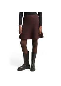 Tom Tailor Denim, Damen, Minirock aus Strick, soft chocolate brown melange, L, soft chocolate brown melange, Rock von Tom Tailor Denim