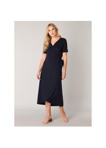 Base Level, Damen, Wickelkleid &raquo;Yvie&laquo; In bequemer, elastischer Qualit&auml;t, navy dark blue, 38 - N-Gr, Wickel-Kleid Yvie von BASE-LEVEL