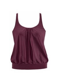 Lascana, Damen, Tankini-Top &raquo;Italy&laquo; in Oversize-Form, bordeaux, 38 - N-Gr, Bis D-Cup geeignet