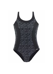 Venice Beach, Damen, Badeanzug &raquo;Karibik&laquo; mit trendigem Alloverdruck und Shaping-Effekt, schwarz-bedruckt, 52 - N-Gr, Ringerr&uuml;cken