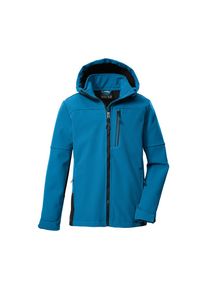 Killtec, Herren, Softshelljacke &raquo;KOW 226 BYS SFTSHLL JCKT&laquo; Wind- und wasserabweisende Kinder-Softshelljacke, Fleece, Reflektoren, azur, 128, 