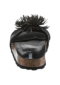 VERBENAS, Damen, Pantolette &raquo;Reina Ecobrush&laquo; , Sommerschuh, Schlappen, Strandschuh f&uuml;r den Sommer, schwarz, 36, schwarz, F&uuml;r Strand- und Badeausfl&uuml;ge 