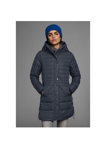 Polarino, Damen, Wintermantel Warm wattiert. Obermaterial wasserabweisend und winddicht., marine, 38, marine, Warm wattierter Steppmantel mit Kapuze