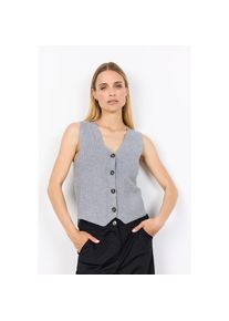 soyaconcept, Damen, Strickweste &raquo;SC-KANITA 27&laquo;, MED. GREY MELANGE, L, MED. GREY MELANGE, Strickweste von soyaconcept