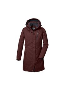 Killtec, Damen, Parka &raquo;KOW 303 WMN PRK&laquo; Wasserdichter, atmungsaktiver Damenparka mit abnehmbarer Kapuze, dunkelrot, 44, dunkelrot, Funktionsparka mit 