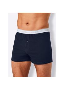 Bugatti, Herren, Boxershorts 2 Stk., marine + grau, 2 Stk., 5 - 2 Stk., marine + grau, Single-Jersey