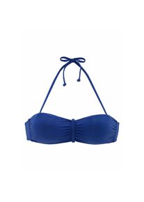 Buffalo, Damen, Bandeau-Bikini-Top &raquo;Happy&laquo; mit geflochtenem Detail, blau, Cup A/B, 40 - Cup A/B, blau, Mit herausnehmbaren Cups