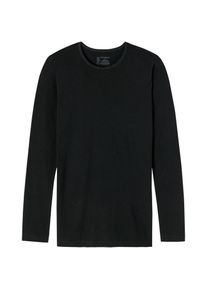 Schiesser, Herren, Unterhemd &raquo;95/5&laquo; mit Rundhalsausschnitt, 000-schwarz, 7 (XL), Herren-Langarmshirt von Schiesser