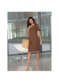 Classic Basics, Damen, Tunikakleid &raquo;Tunika-Kleid&laquo;, braun, Normalgr&ouml;&szlig;en, 40 - Normalgr&ouml;&szlig;en, braun, gewebte Qualit&auml;t