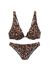 Bruno Banani, Damen, B&uuml;gel-Bikini mit modischem Animal-Design, leo bedruckt, Cup E, 38 - Cup E, leo bedruckt, Trendiger Leo-Print
