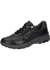 Waldl&auml;ufer Waldl&auml;ufer, Herren, Sneaker &raquo;H-MAX&laquo; , Bequemschuh, Halbschuh, Schn&uuml;rschuh in Komfortweite H (= sehr weit), schwarz-grau, 7 (40,5), Sneaker mit 