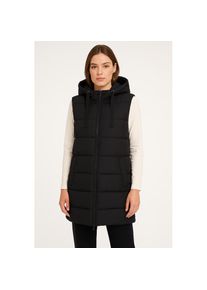 Only, Damen, Steppweste &raquo;ONLREGITZE PUFFER HOOD WAISTCOAT OTW ZL&laquo;, Black, XS, Lange Steppweste von Only