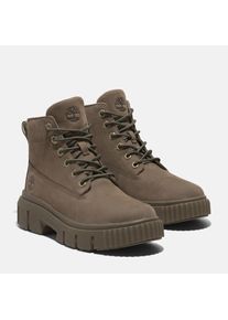 Timberland, Damen, Schn&uuml;rboots &raquo;GREYFIELD MID LACE UP BOOT&laquo; Winterstiefel, Schn&uuml;rstiefel, Winterschuhe, MEDIUM BROWN NUBUCK, 37, MEDIUM BROWN NUBUCK, 