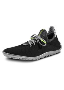 Leguano, Damen, Barfu&szlig;schuh &raquo;Inspiro&laquo; Slip-On-Sneaker, Bequemschuh, Komfortschuh mit Kontrastbesatz, schwarz-grau-neon, 44, schwarz-grau-neon, 