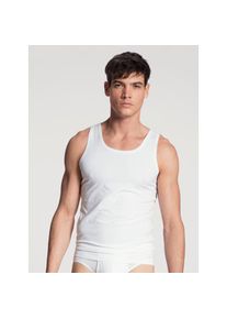 Calida, Herren, Achselhemd &raquo;Cotton Code&laquo; Rundhals-Ausschnitt, Single Jersey Qualit&auml;t, atmungsaktiv, elastisch, weiss, M (50), Herren-Unterhemd von 