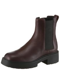 Calvin Klein Jeans, Damen, Chelseaboots &raquo;CHUNKY CHELSEA BOOT LTH&laquo; Schlupfboots, Stiefelette in bequemer Form, dunkelbraun, 40, dunkelbraun, 