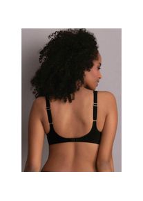 Rosa Faia, Damen, B&uuml;gel-Bandeau-Bikini-Top &raquo;Hermine&laquo; mit B&uuml;gel, Tr&auml;gerbreite gestaffelt, R&uuml;ckenfutter, verstellbare Tr&auml;ger, schwarz, 42 - Cup B, Damen