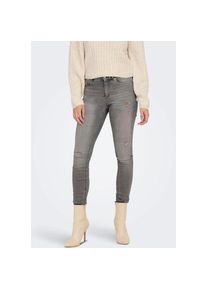 Only, Damen, Skinny-fit-Jeans &raquo;ONLBLUSH MID SK AK RW DST DNM REA724NOOS&laquo; mit Destroyed Effekt, Medium Grey Denim, M (38) - L&auml;nge 32, Skinny-fit-Jeans 