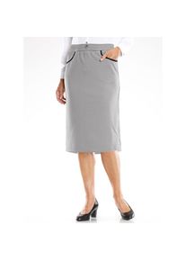 CLASSIC, Damen, Jerseyrock, steingrau, 20, steingrau, strukturierte Jersey-Qualit&auml;t