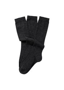 Bench., Herren, Kniestr&uuml;mpfe Packung, 3 Paar tlg. Herrenkniestr&uuml;mpfe mit w&auml;rmender Wolle, 3x anthrazit, 39-42, 3x anthrazit, Kuschelige 