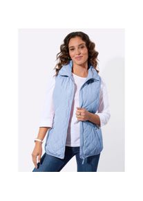 Casual Looks, Damen, Steppweste, eisblau, 54, eisblau, weiche Microfaser