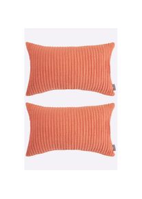 Pereira da Chuna, Kissenbez&uuml;ge, papaya, Baumwolle, 100% Baumwolle, B/L: 30 cm x 50 cm - 1 Stk.