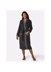 feel good, Damen, Bademantel, schwarz, schwarz, Walkfrottier