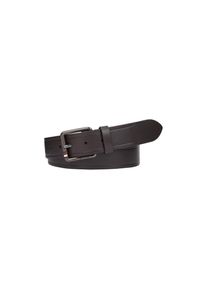 Tommy Hilfiger, Herren, Lederg&uuml;rtel &raquo;CASUAL 3.5 cm breit&laquo; mit Metall-Label an der Schlie&szlig;e, Testa Di Moro, Testa Di Moro, Lederg&uuml;rtel von Tommy 