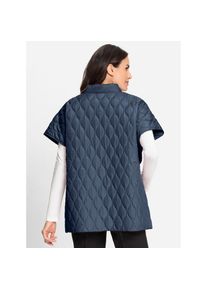 Inspirationen, Damen, Steppweste, rauchblau, 38, rauchblau, aus recyceltem Polyester