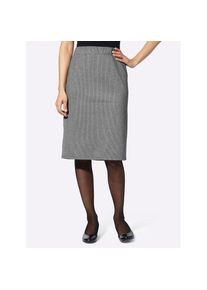 Classic Basics, Damen, Jerseyrock, schwarz-wei&szlig; pepita, 19, schwarz-wei&szlig; pepita, formstabile Jersey-Qualit&auml;t