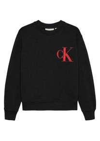 Calvin Klein Jeans, Herren, Sweatshirt &raquo;BACK GRAPHIC TERRY CN&laquo;, f&uuml;r Kinder bis 16 Jahre, mit gro&szlig;em Druck, Ck Black, 16 (176), Sweatshirt von Calvin 