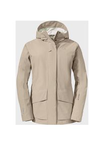 Sch&ouml;ffel Sch&ouml;ffel, Damen, Outdoorjacke &raquo;Jacket Geneva L&laquo; mit Kapuze, 4160 - braun, 44, Hoher Wetterschutz durch 2-Lagen VENTURI Bekleidung