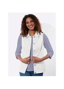 Casual Looks, Damen, Kurzweste, wei&szlig;, 52, Baumwoll-Qualit&auml;t