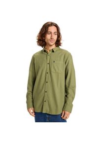 Quiksilver, Herren, Langarmhemd &raquo;Motherfly Solid&laquo;, Loden Green, S - US-Gr&ouml;&szlig;en, Stoff: Geb&uuml;rsteter Flanellstoff aus...