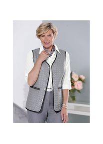 CLASSIC, Damen, Steppweste, steingrau, 44, steingrau, attraktives Steppmuster