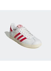 adidas originals, Herren, Sneaker &raquo;GAZELLE&laquo;, Core White / Better Scarlet / Cream White, 40, Dieser niedrig geschnittene Klassiker mit T-f&ouml;rmigem 