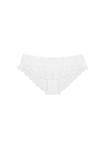 Triumph, Damen, Slip &raquo;Lovely Micro Hipster&laquo; mit Spitzenbesatz, WHITE, XL, Hipster Fit mit breiterer Seitenpartie