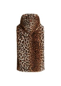 Betty Barclay, Damen, Fellimitatweste &raquo;Pl&uuml;schweste mit Kapuze&laquo;, Camel/Braun, 38, Camel/Braun, Passform: A-Linie