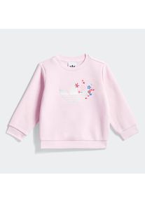 adidas originals, Unisex, Trainingsanzug &raquo;CREW SET&laquo; 2 tlg., Clear Pink, 68, Clear Pink, Regul&auml;r geschnittenes Crew-Set aus Strickmaterial f&uuml;r 