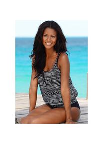 Kangaroos, Damen, Oversize-Tankini im angesagten Ethno-Look, schwarz, 44 - N-Gr, Im angesagten Ethno-Look