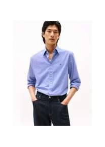 Tommy Hilfiger, Herren, Langarmhemd &raquo;FLEX POPLIN MICRO GINGHAM&laquo; mit Vichy Karo, Button-down-Kragen, Regular Fit, Wedge Blue / Check, L - N-Gr, Hemd 