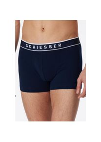 Schiesser, Herren, Boxer &raquo;95/5&laquo; 3er-Pack, mit sportlichem Webgummibund, 803-dunkelblau, 8, Herren-Shorts von Schiesser