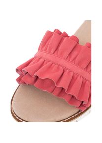 Ara, Damen, Pantolette &raquo;KENT&laquo; , Slides, Flats, Sandale mit geraffter Bandage, fuchsia, 42, Pantolette mit geraffter Bandage