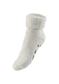 Lavana, Damen, ABS-Socken Packung, 1 Stk. tlg. aus Strick mit rutschfester Sohle, grau, 35-38, grau, Antirutschsocken mit Wolle
