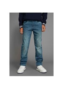 Kangaroos, Herren, Stretch-Jeans &raquo;, regular fit mit geradem Beinverlauf&laquo; bequeme Passform, gerades Bein, niedrige Leibh&ouml;he, blue stone used, 128 - N-